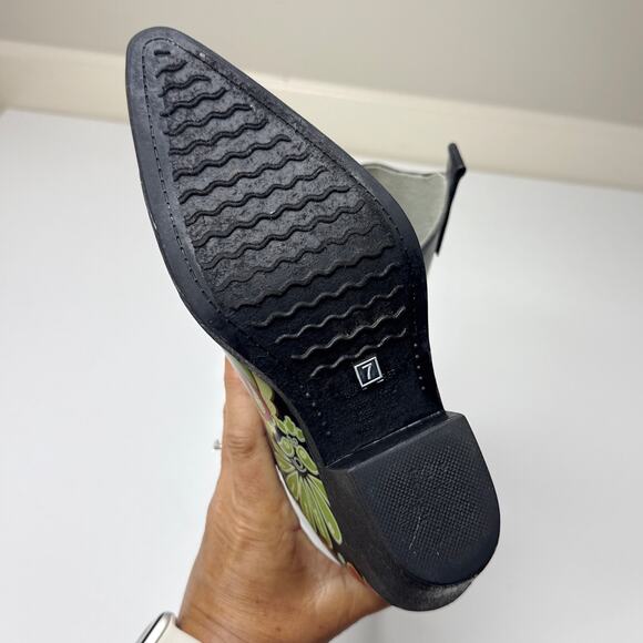 Nomad Women's Yippy Western Rain Boot Size 7 Waterproof Floral Paisley Pull‎ On - Picture 5 of 10